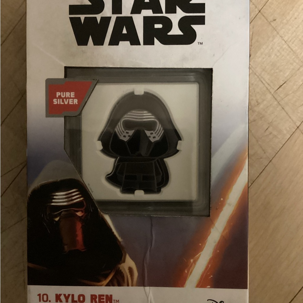 PureSilver 1oz Disney Star Wars Kylo Ren Silver Coin 1 of 2000 special piece